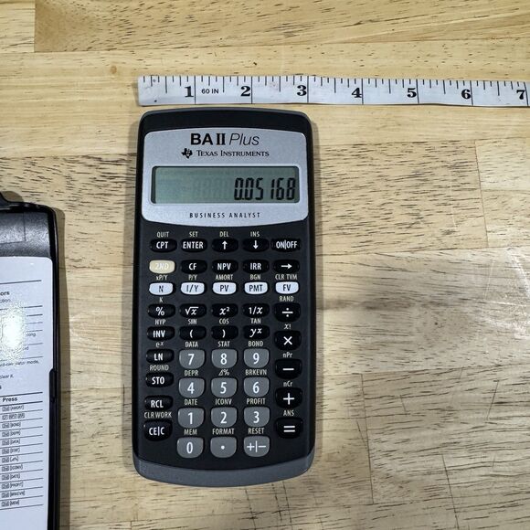 Texas Instruments BA II Plus Professional Financial Business Analyst Calculator - Picture 8 of 10
